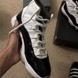 Black and White High-Top Sneakers